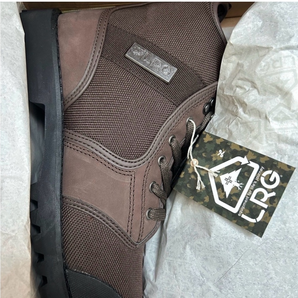 LRG Chocolate and Ebony High-Top Sneakers